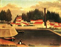 Henri Rousseau - Village near a Factory